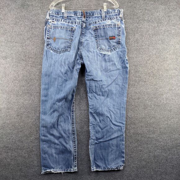Ariat FR Men's M4 Low Rise Boot Jeans Blue Size 36x30 Set of 2 100% Cotton - Picture 3 of 16